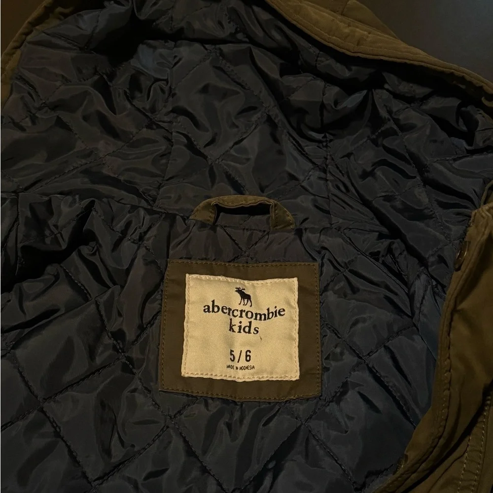 Abercrombie Kids Olive Hooded‎ Fall/Winter Jacket